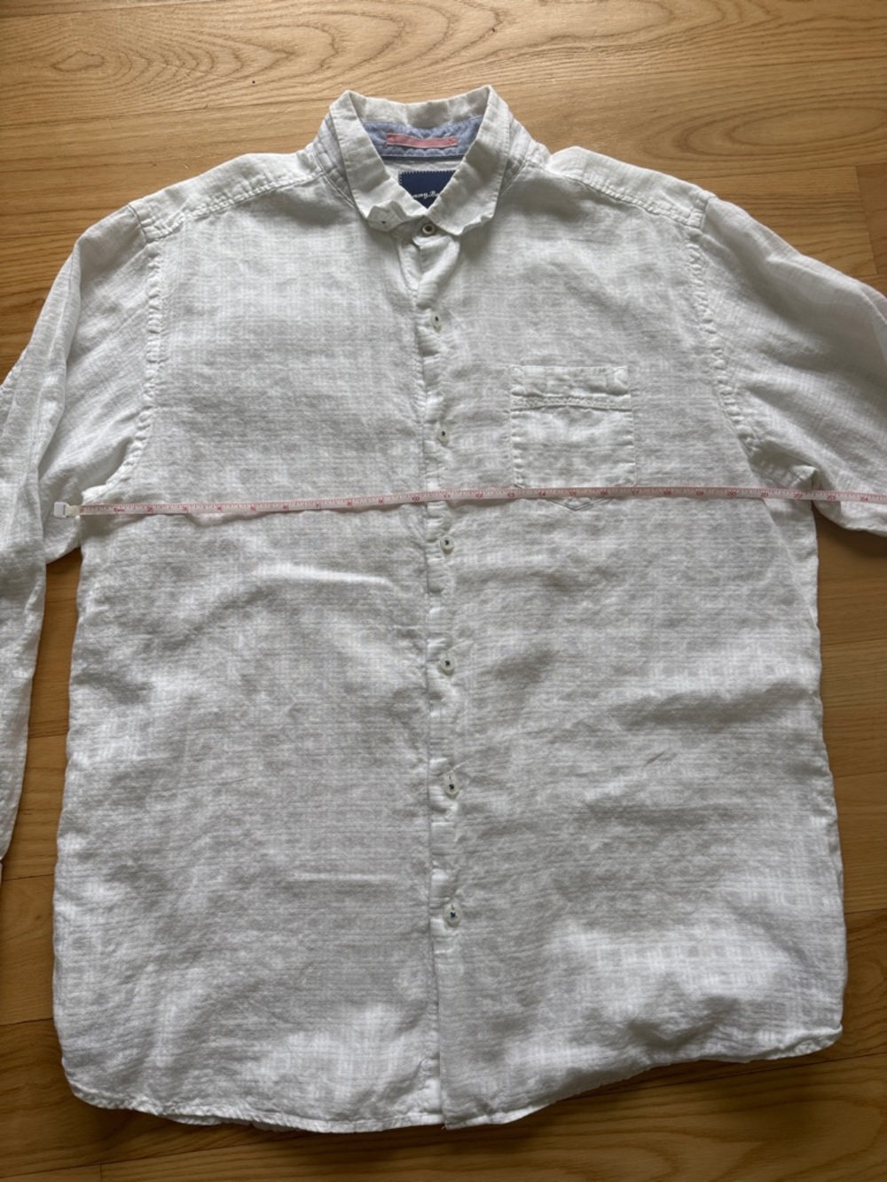 Johnny Bahama Linen Cotton Shirt Large White Coastal Resort Beach Button Up - Picture 5 of 15